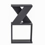 Hanah Home Mesa Auxiliar Antracita 30x50x30 cm Tablero Melamina Moderno Elegante